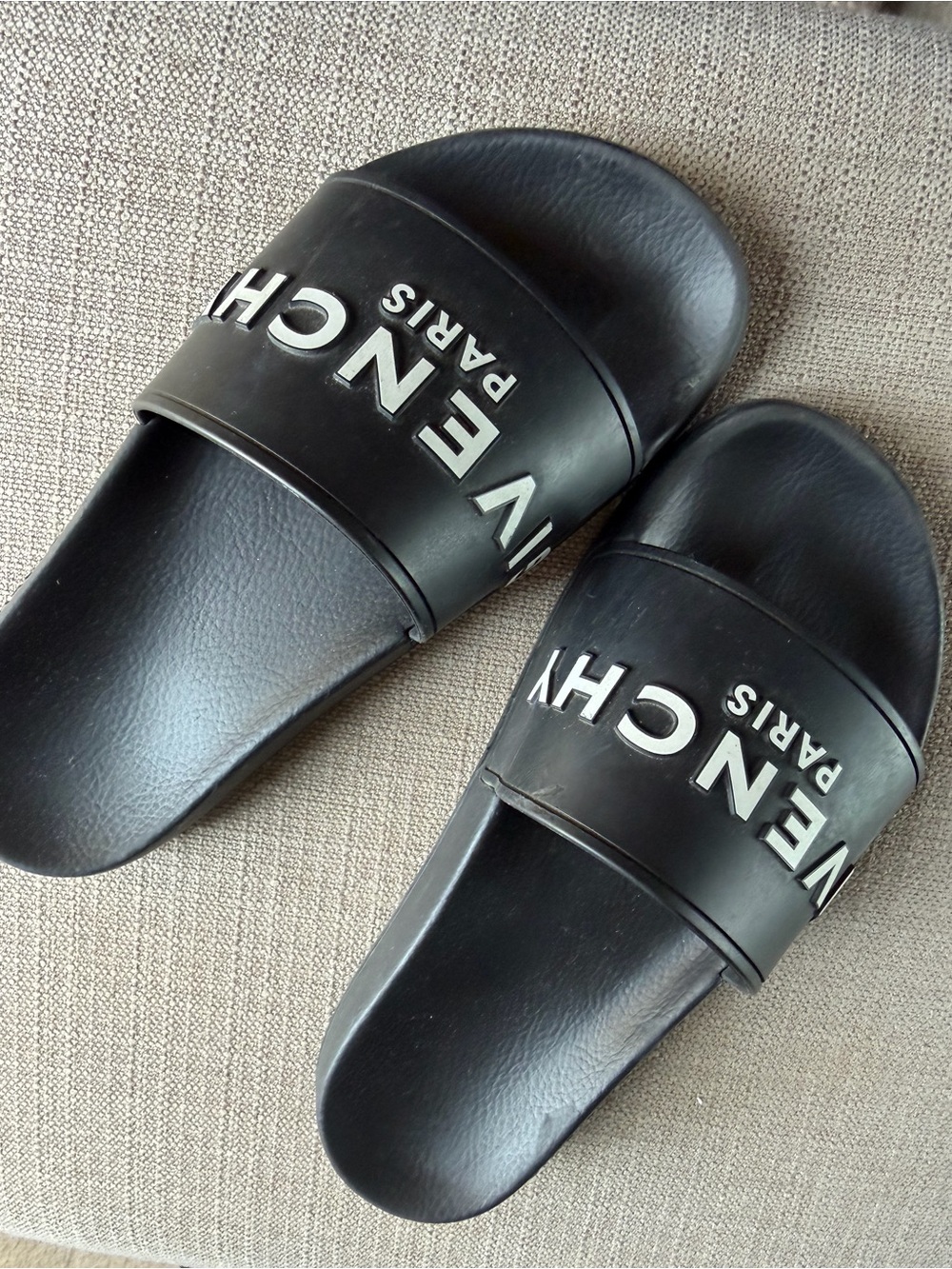 Givenchy Black Logo Slide Sandals - women